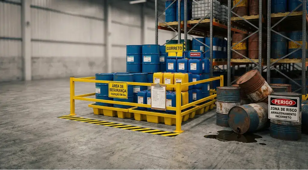 armazenamento inadequado